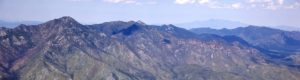 View of the Huachuca mountains in Sierra Vista AZ